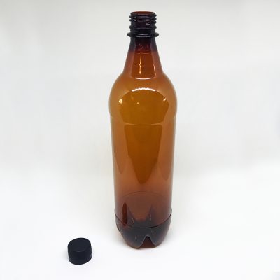 Botella 1 litro pet ambar